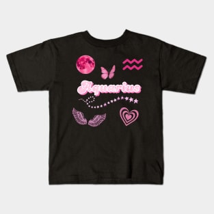 Pink Aquarius Pack Kids T-Shirt